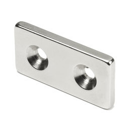 N40 Super Strong Block L40X20X5mm Magnets with center hole:5mm