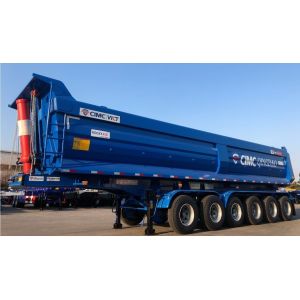 Self-dumping 3 Axle Rear Dump Truck Semi Trailer Tipper Trailer Heavy Duty