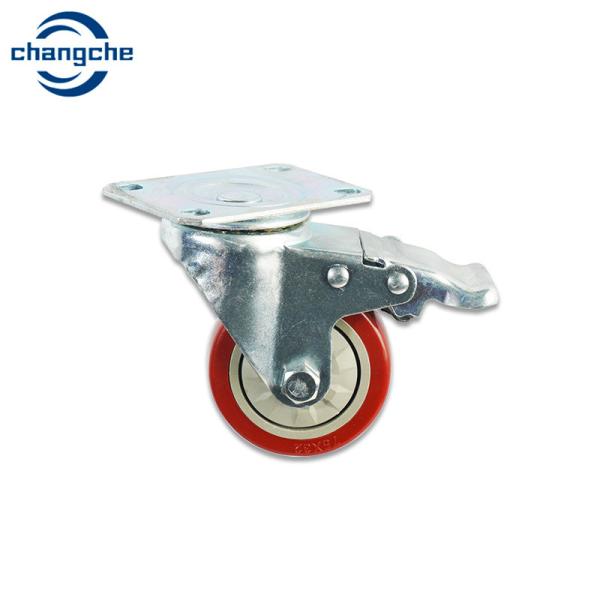 Buy Enhance Efficiency Polyurethane Industrial Caster Wheels With Optional Thread Guard at wholesale prices