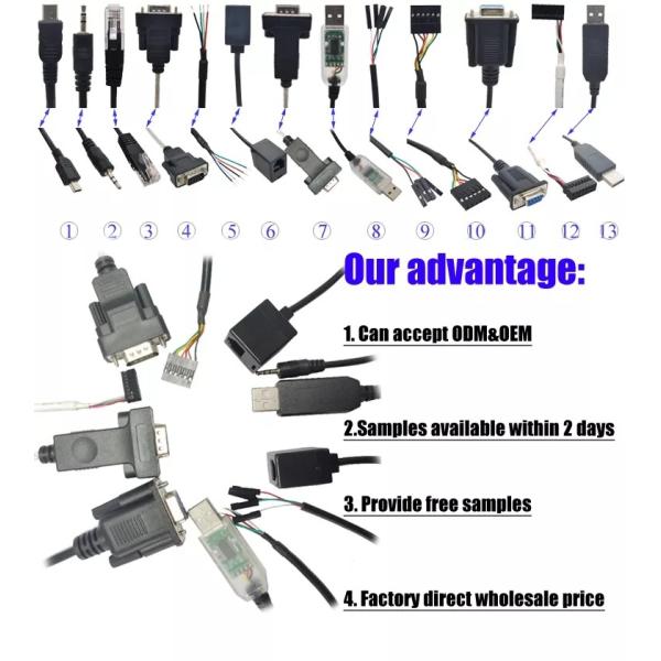 6.5 Feet USB Scanner Cable To Rj48 Rs232 Vx820 Barcode Reader