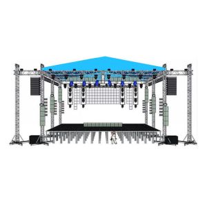 Aluminum Alloy Square Box Curved Canopy Event Truss Roof System