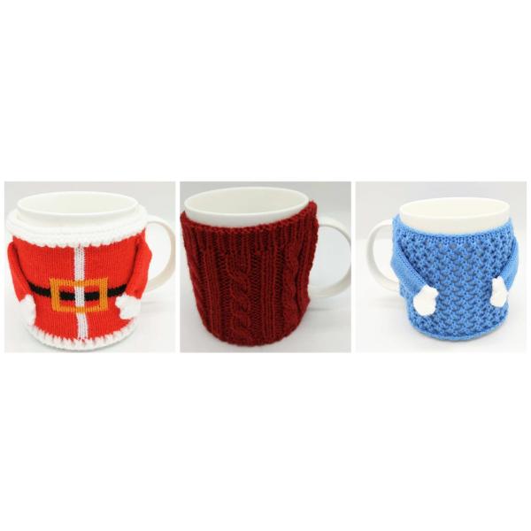 Custom Cute Sweater Party Cup Cover Decoration Coffee Mug Cozy Warmer