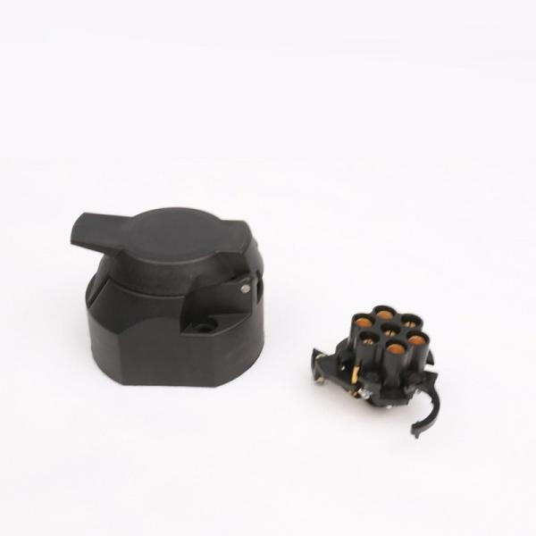 Buy Black Trailer Plug Socket Trailer Parts Waterproof Long Maintenance at wholesale prices