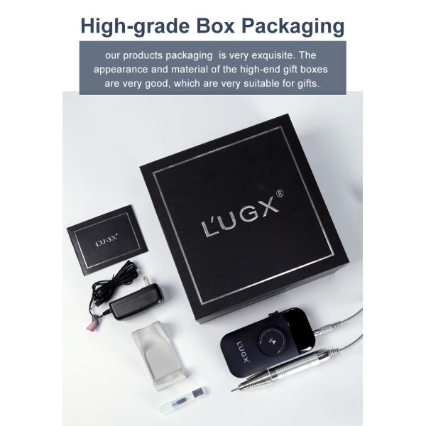 UGX 35000rpm Electric Brushless Low Noise Drill Nails Machine with AC Charge Adaptor