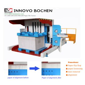 China Automatic Paper Pile Aligning Turner And Stacking Machine Dust Removing on sale