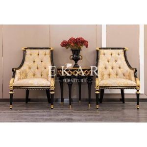 Countryside French Furniture Living Room Furniture- Luxury Gold Modern Longue