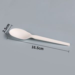Compostable Disposable PLA Bioplastic Spoons Bulk Utensils 5.7 Inch