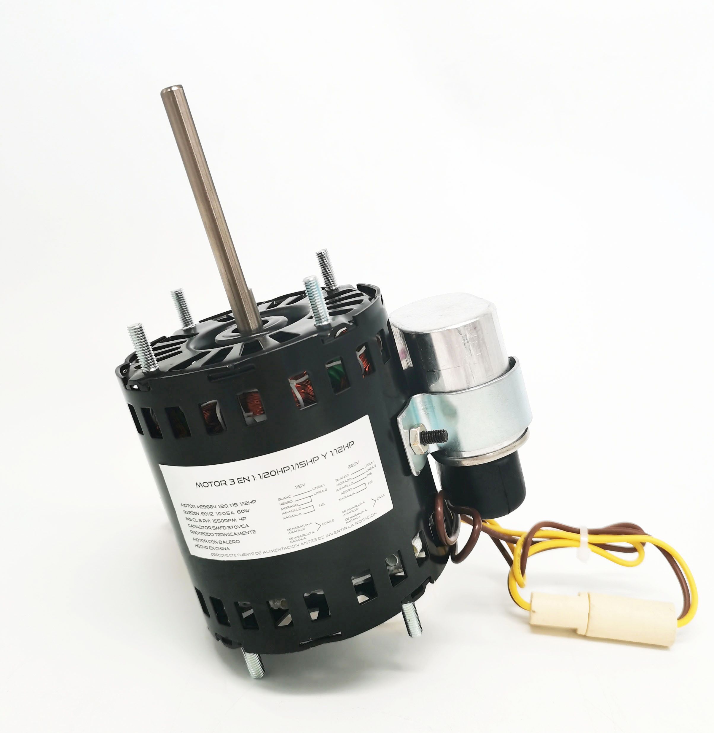 3.3" Diameter Motor - 1/12-1/15-1/20HP 1550RPM 115/230V 60Hz FASCO D1127/Century