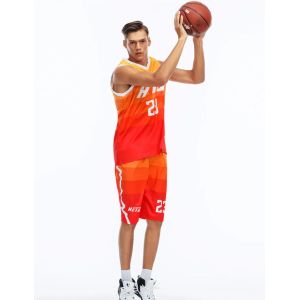 Heat Transfer Printing Whole Body Custom Style Basketball Clothes Set