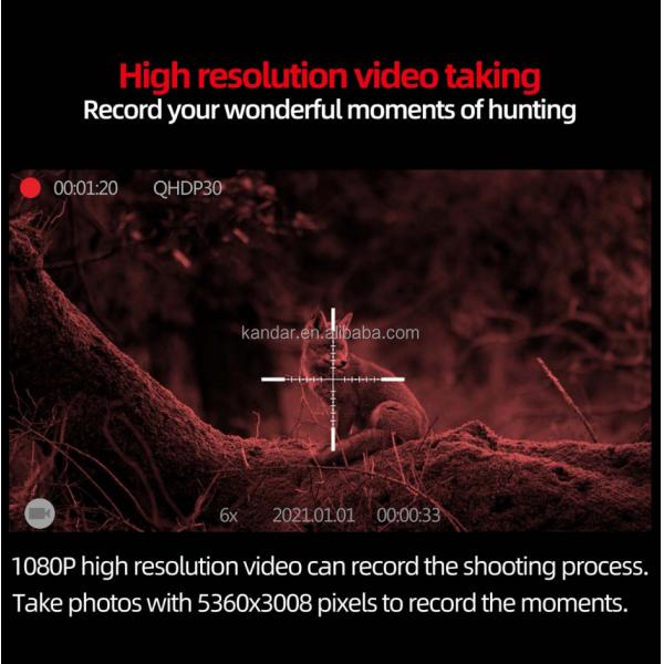 Diopter Adjustment ±5 Digital Night Vision Scope 6-36x50 with Laser Range Finder 700m