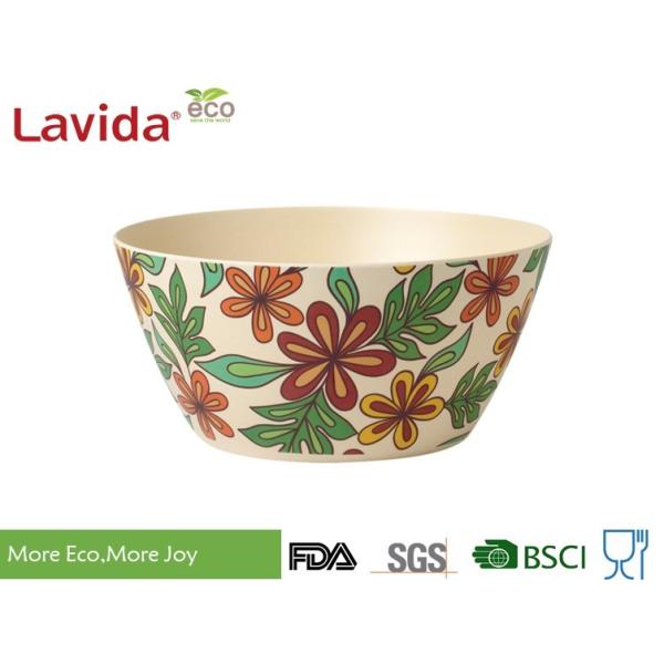 Classic Luxury Large Bamboo Soup Bowls Eco Friendly Unique Rustic Texture For