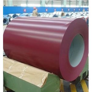 Red Ral 3005 Prepainted Galvanized Steel Coils 0.12mm Color Coated 1250mmSteel
