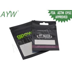 China Resealable Smell Proof Zipper Bags Biodegradable For Marijuana Medication on sale