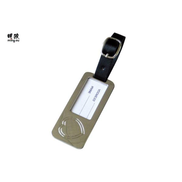 Buy Stainless Steel And Leather Luggage Name Tags Personalized Travel Using at wholesale prices