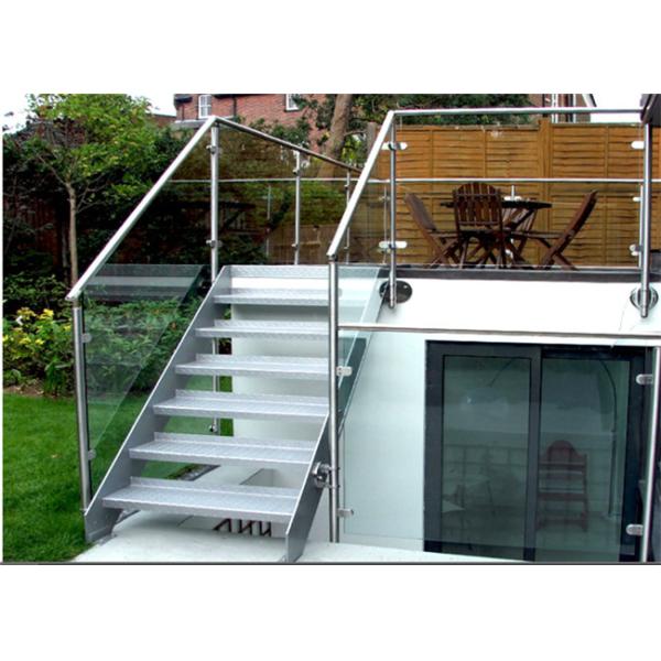 Buy Building Stainless Steel Glass Stair Rails And Banisters Modern Design at wholesale prices