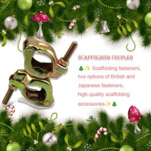 Quality EN74 Scaffolding Fixed Coupler JIS Standard Scaffolding Clamp Drop Forged Couplers for sale