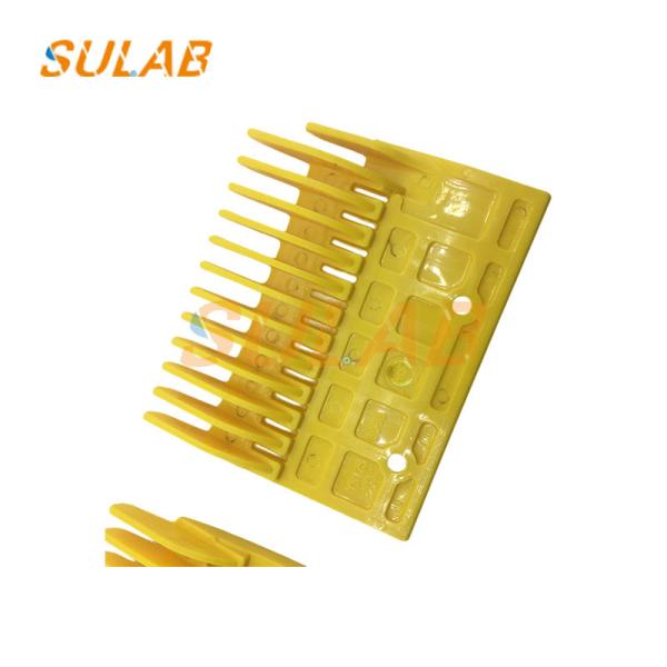Mitsubishi Escalator Spare Parts Yellow Plastic Comb Plate YS125B688 YS120B976