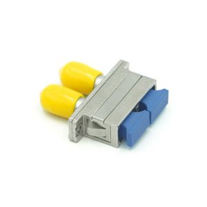 Metal FTTX Duplex Hybrid SC ST Adapter