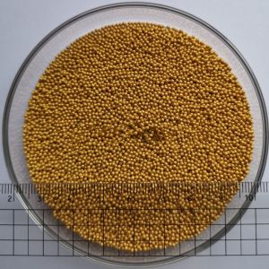 Round Spheres Gold Pearlet Cosmetics Raw Materials Odorless