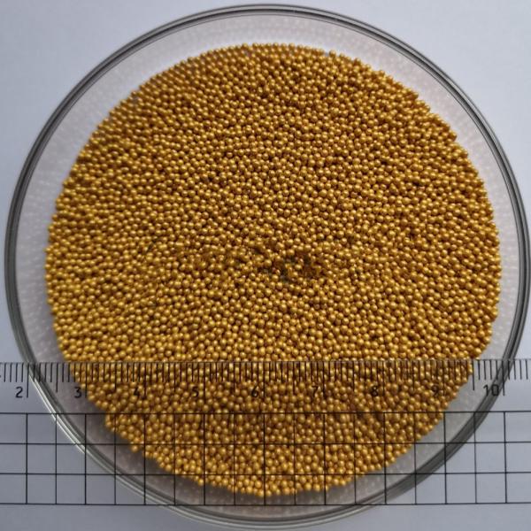 Buy Round Spheres Gold Pearlet Cosmetics Raw Materials Odorless at wholesale prices