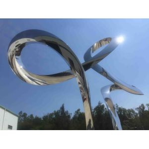 China Garden Outdoor Metal Sculpture Metal Abstract Style For Square Decoration on sale