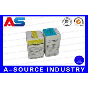 Customized Holographic 10ml Vial Boxes / Storage Boxes Regular CMYK Printing