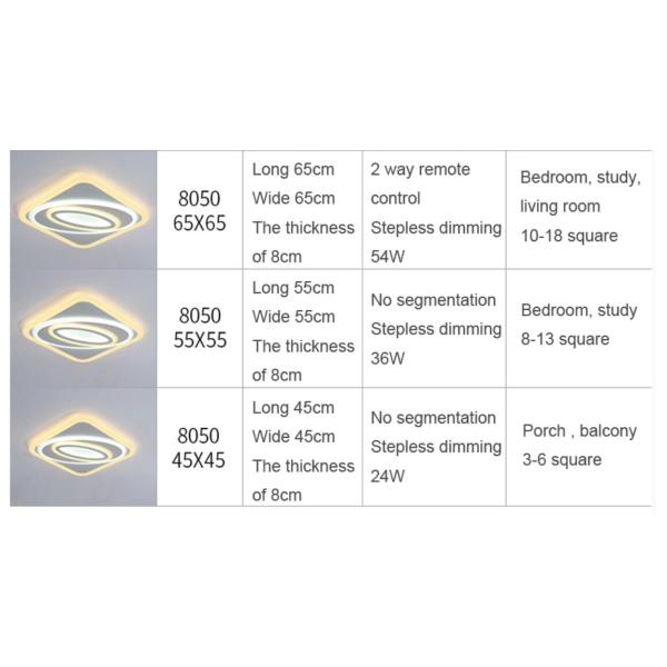 Dimmable ultra-thin modern led ceiling lights for living room bedroom Remote control (WH-MA-106)