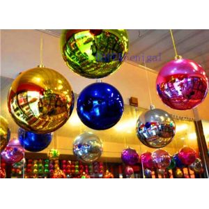 Quality Custom Reflecting Giant Silver Inflatable Mirror Ball For Exhibition Booth Decoration for sale