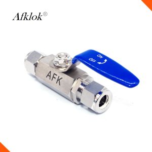 One Piece Two Way Ferrule Ball Valve Stainless Steel 1000Psi