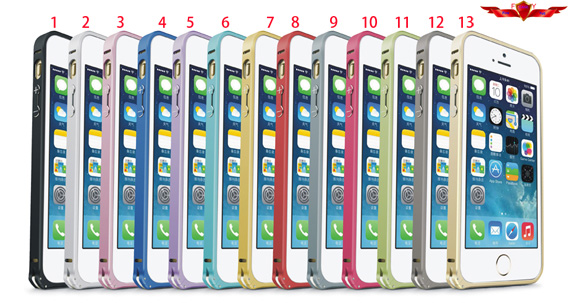Unique Design Dirtproof/Scratchproof Durable Aluminum Bumper For Iphone 5 5S High Quality