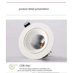 Die Casting Aluminum Recessed Spot Lights 7W With SAA Certificaton