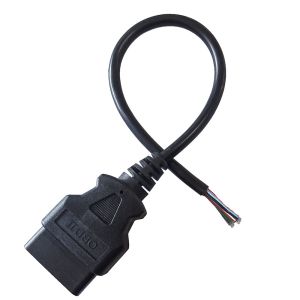 12V 24V OBD2 Interface Cable , High Performance Female To Open Cable