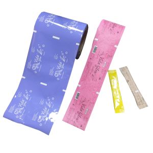 Custom print food grade laminated plastic roll film PET AL PE foil food package