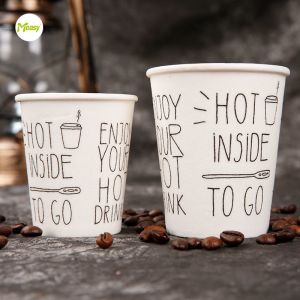 Single wall foam paper cup PE coated disposable hot drink coffee milk tea paper