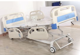 Semi Fowler Adjustable Hospital Bed Central Locking Castors ISO13485 Compliant