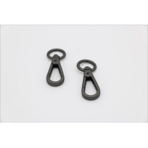 OEM bag fitting gunmetal color zinc alloy 13.3 mm hardware snap hook for straps