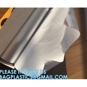 Parchment Baking Paper Lined Foil, Insulated Foil Sandwich Wrap Sheet, Aluminum