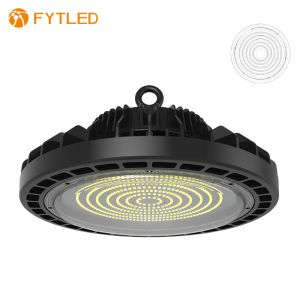 Black IK10 Protection Dimmable LED High Bay Lights , UFO 150W LED High Bay