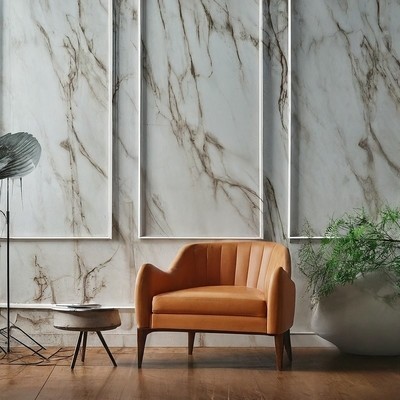 Buy Tile Effect Patterned Pvc Wall Panels Moisture Resistance Sound Insulation at wholesale prices