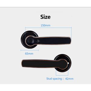 Electronic Wireless Smart Handle Door Lock Tuya Ttlock APP Fingerprint Password