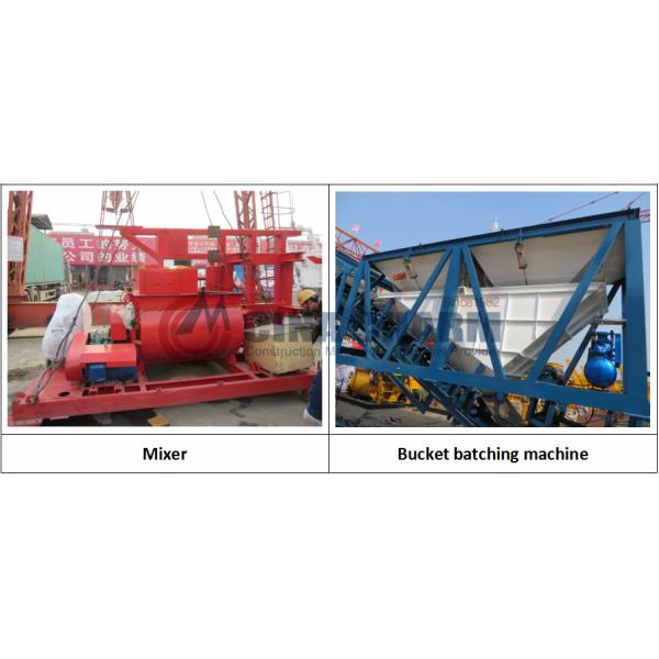 Automatic Working Mobile Batching Plant YHZS35 With 35m3/Hour