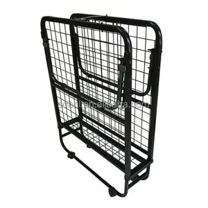 Black Metal Iron Bed Frames for Twin Size Design in Hotel Accommodation