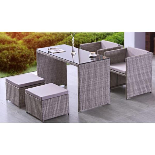 PE Rattan chair patio Backyard table and chairs Leisure Aluminium Outdoor Garden wicker chair