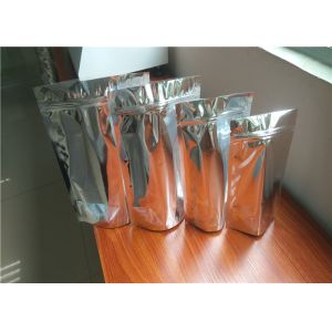 Eco Friendly Custom Printed Stand Up Pouches , Resealable Aluminum Stand Up Bag
