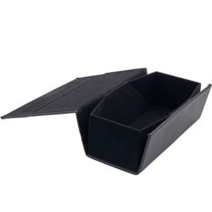 Black Folding Handmade Cuboid Custom Glasses Cases