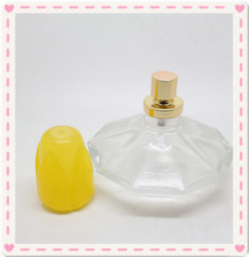 Quality hot sale cheap abnormal shape perfume glass bottle with plastic cap for sale