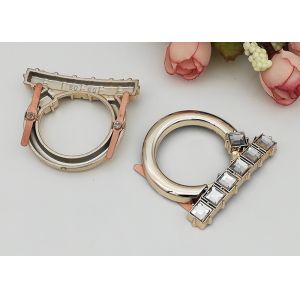 D602 Round Shape Antique Plastic Shoe Decorations Customized With Rhinestone