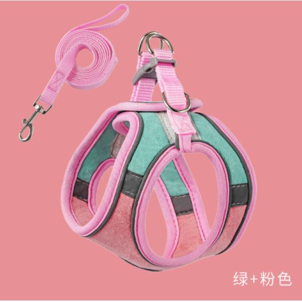 Escape Proof Puppy Body Harness Collar And Lead For Walking