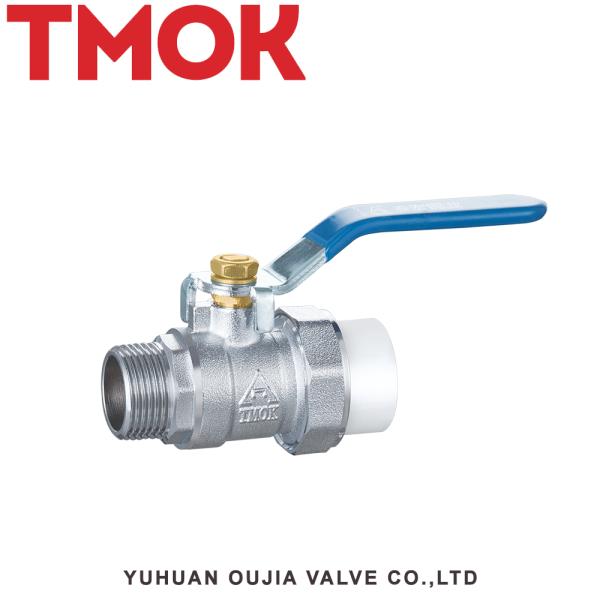 Brass inner wire ball valve long handle ball valve nickel plated source factory direct sales