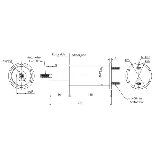 Precious Metal IP52 60 Rpm Industrial Slip Ring For Medical Machine